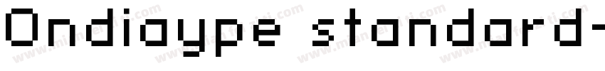 Ondiaype standard字体转换